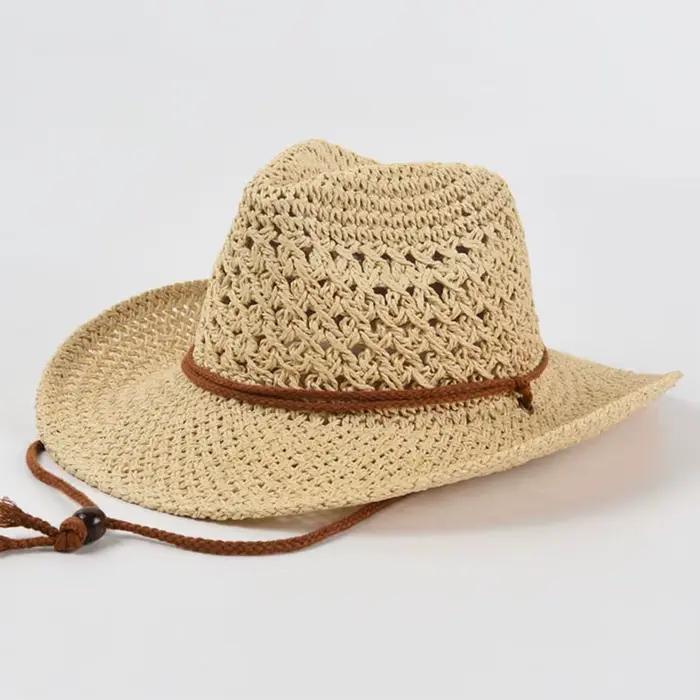 Chapeau de paille doux Panama pour hommes et femmes