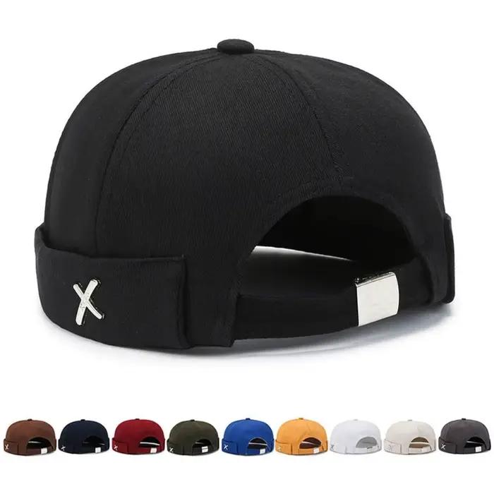Casquette Docker sans visière style vintage délavé