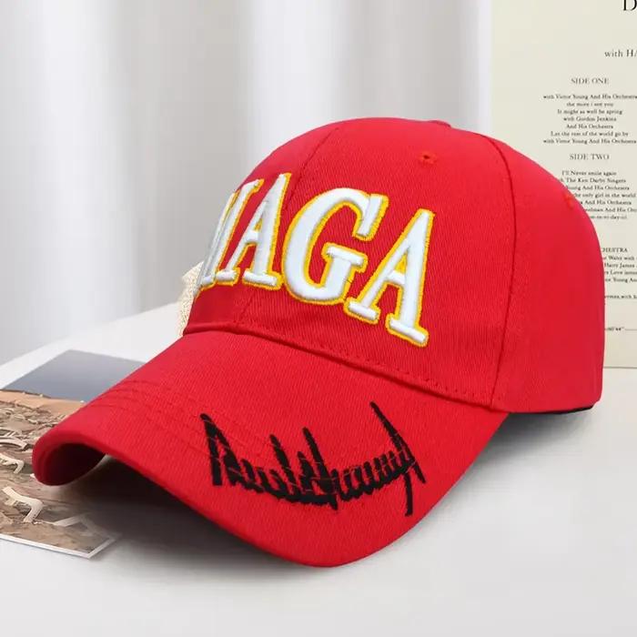 Casquette de baseball pointue MAGA rouge pour élections présidentielles fête remise de diplômes anniversaire homme femme ocassions spéciales
