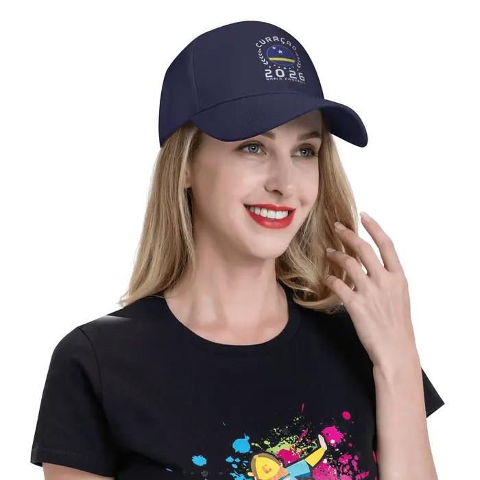 Casquette de football avec drapeau de Curaçao