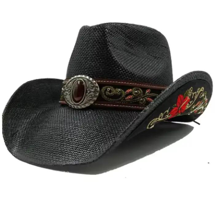 Chapeaux de paille de Style occidental pour hommes et femmes