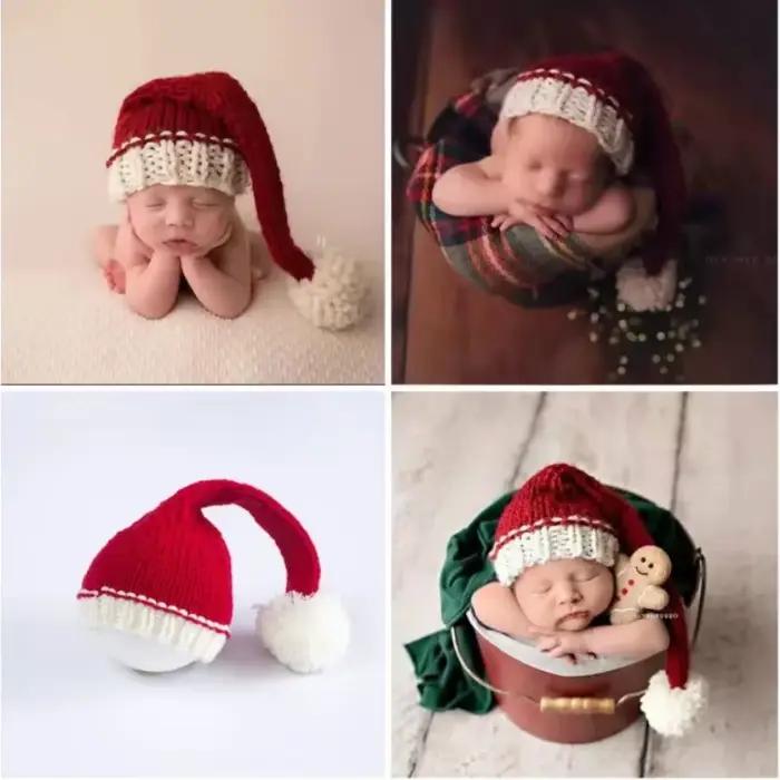 Chapeau de père noël pour nouveau-né