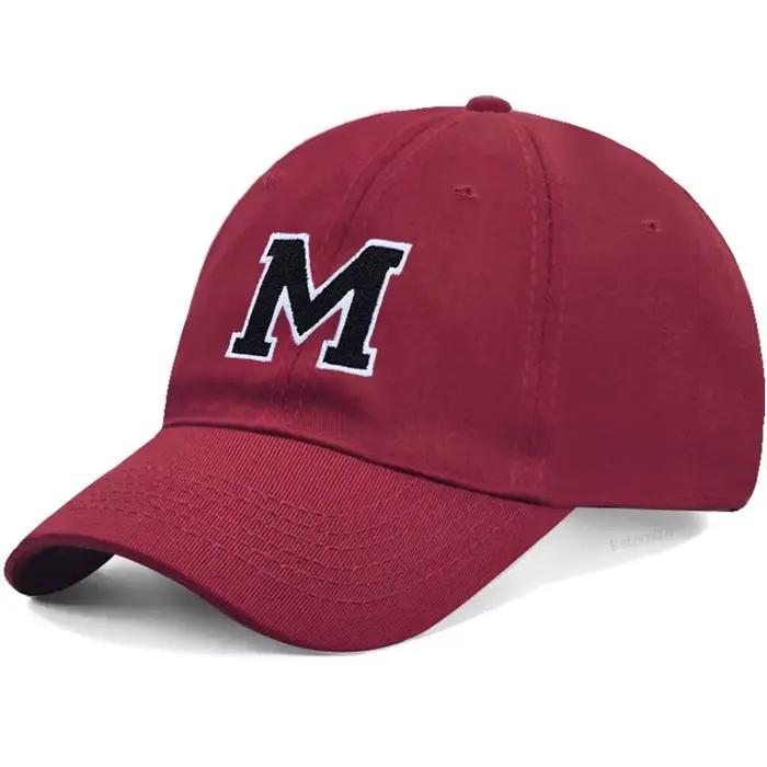 Casquette de Baseball brodée avec lettres initiales A-Z pour hommes et femmes