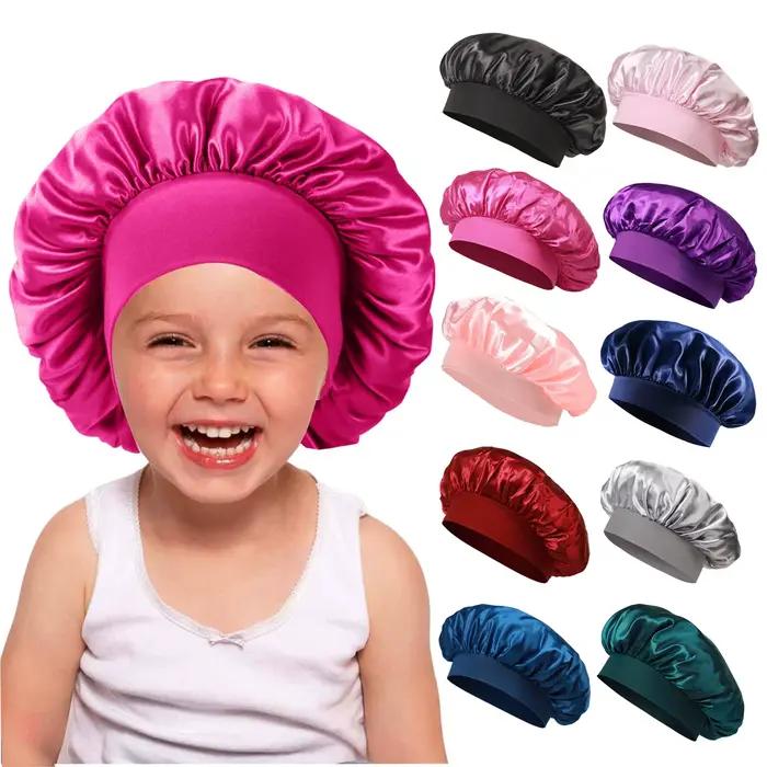 Bonnet en Satin de soie pour enfants