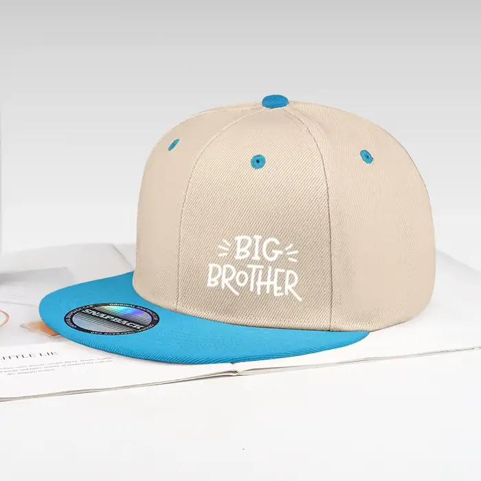Casquette à visière plate noire BIG BROTHER avec imprimé lettres