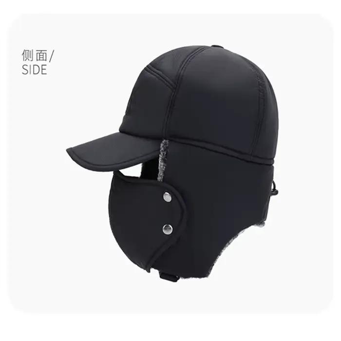 Chapeau de Baseball en fourrure artificielle épaisse et chaude pour hommes et femmes