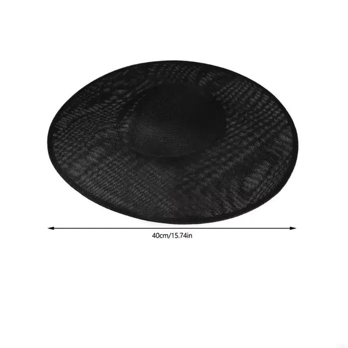 Chapeau Bibi pour Femmes Style Américain Imprimé en Lin Textile de Haute Qualité Polyvalent pour Mariages et Fêtes Occasions Spéciales