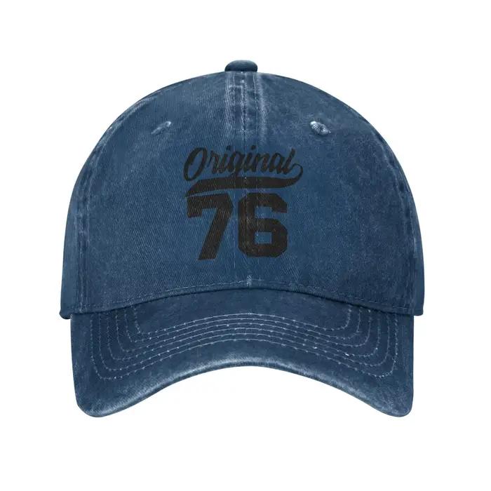 Casquette de baseball unisexe délavée style vintage 1976 pour l'été