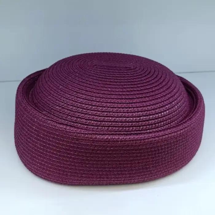 Chapeau de paille style pillbox