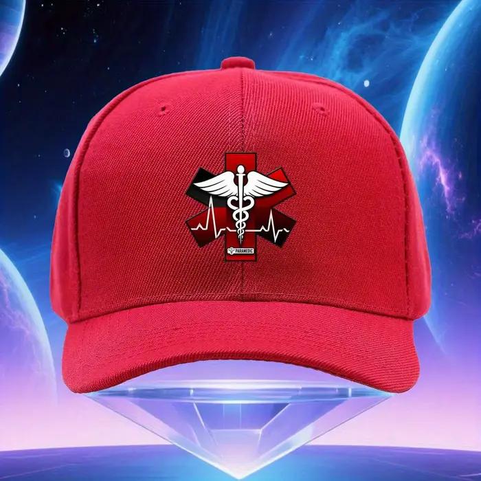 Casquette de camionneur réglable pour paramédicaux avec emblème Étoile de la Vie