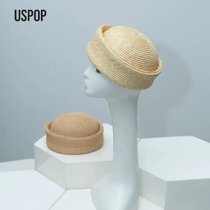 USPOP Chapeau d'été en paille pour femme