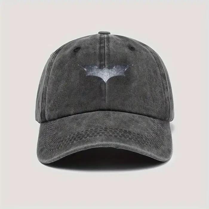 Casquette de baseball vintage unisexe Batman à imprimé dessin animé 2D