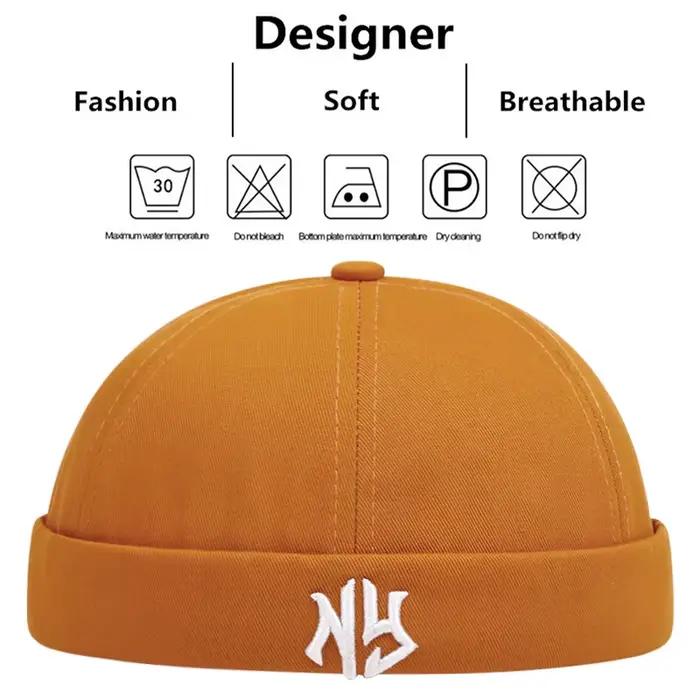 Chapeau court brodé pour femmes et hommes