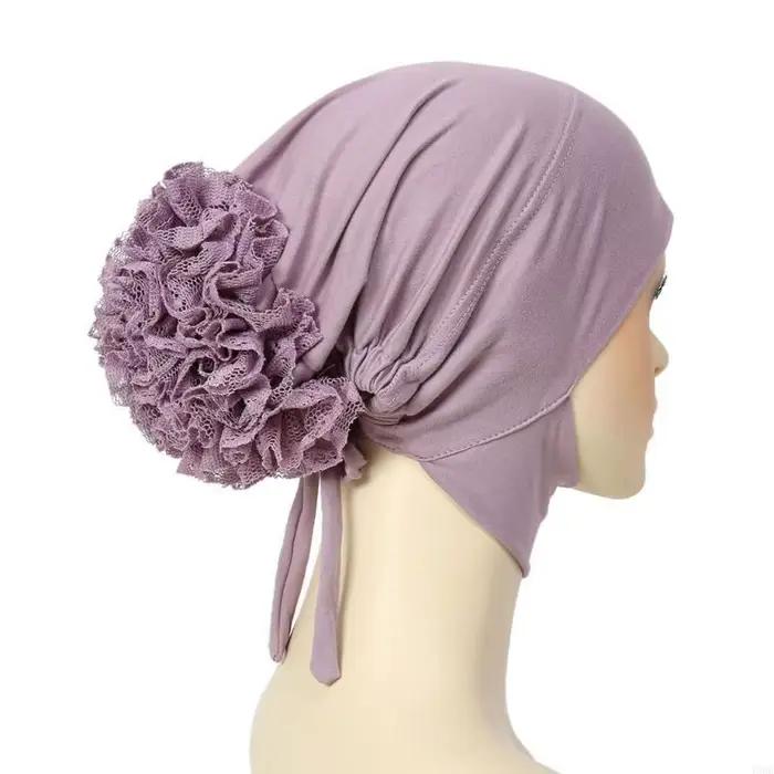 Bonnet extensible à fleurs