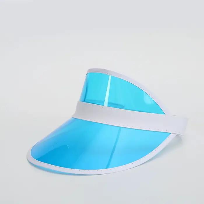 Chapeau de soleil Transparent en PVC unisexe pour étudiants