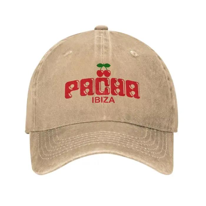 Preppy Cherry PACHA IBIZA Casquette de baseball unisexe en coton délavé Denim Chapeaux de voyage en plein air