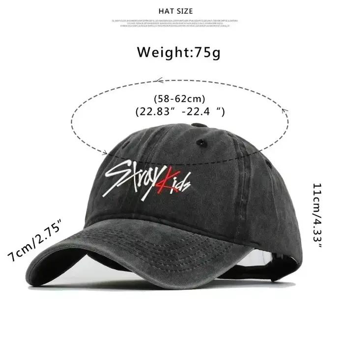 Casquette de baseball brodée en coton pur version coréenne SKZOO K-pop 2026Idol