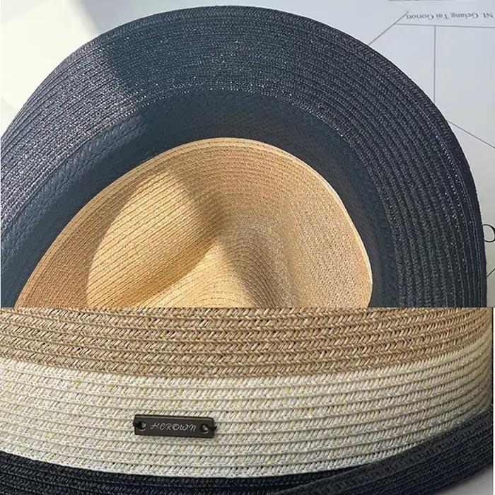 Chapeau de paille unisexe Jazz pour hommes