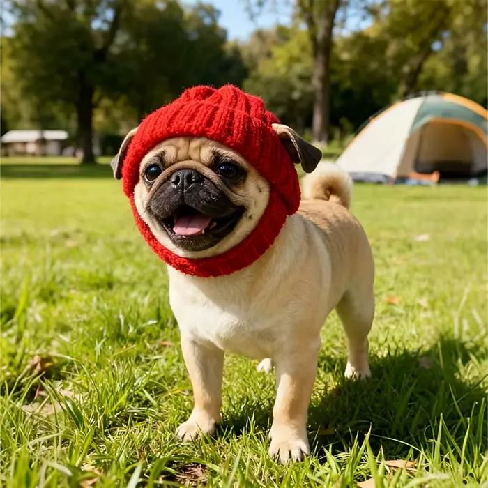 Bonnet pour chien maltais