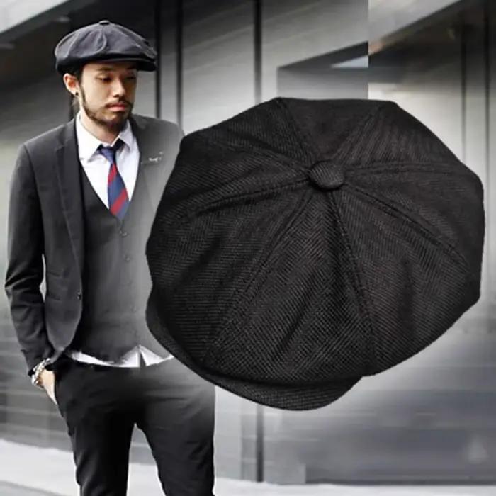 Nouveau Béret Gatsby, Chapeau Octogonal Rétro Britannique