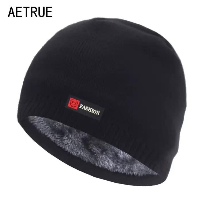 Skullies bonnets hommes chapeau d'hiver femmes chapeaux tricotés