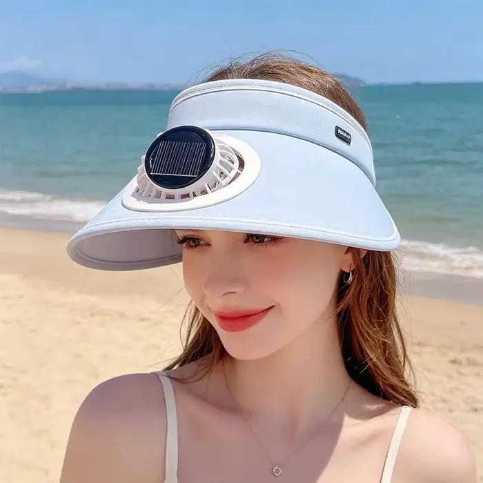 Chapeau solaire avec ventilateur