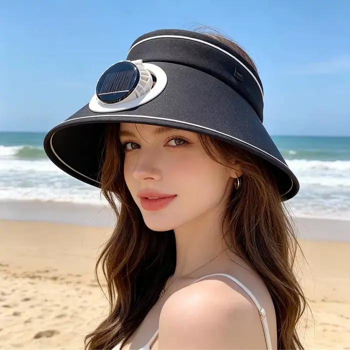 Casquette de soleil d'extérieur avec ventilateur intégré