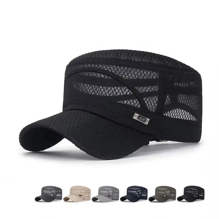 Nouveau chapeau d'été en fer à visière plate pour homme