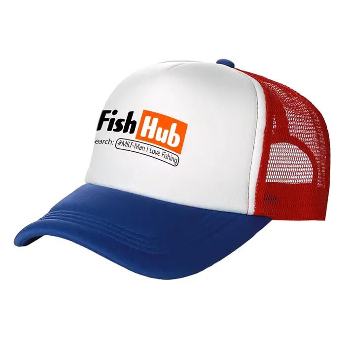 Casquette de camionneur airies de poisson hommes drôle chapeau de pêche