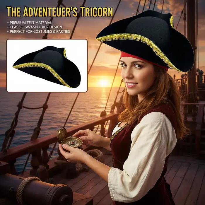 Chapeau tricorne amusant pour adultes