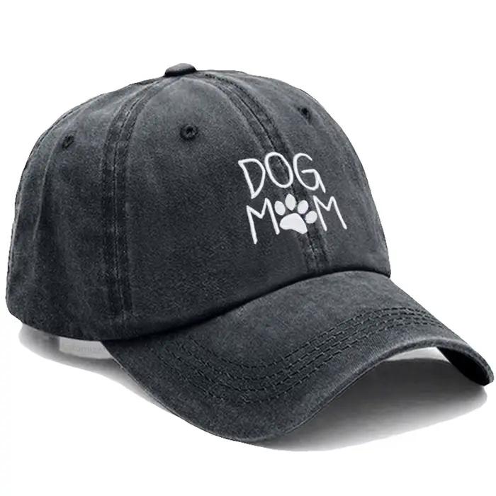 Casquette de Baseball Brodée Chien Maman pour Femmes et Hommes Casquette de Papa en Coton Doux Régulière Casquette de Golf Classique Unisexe Occasions Spéciales
