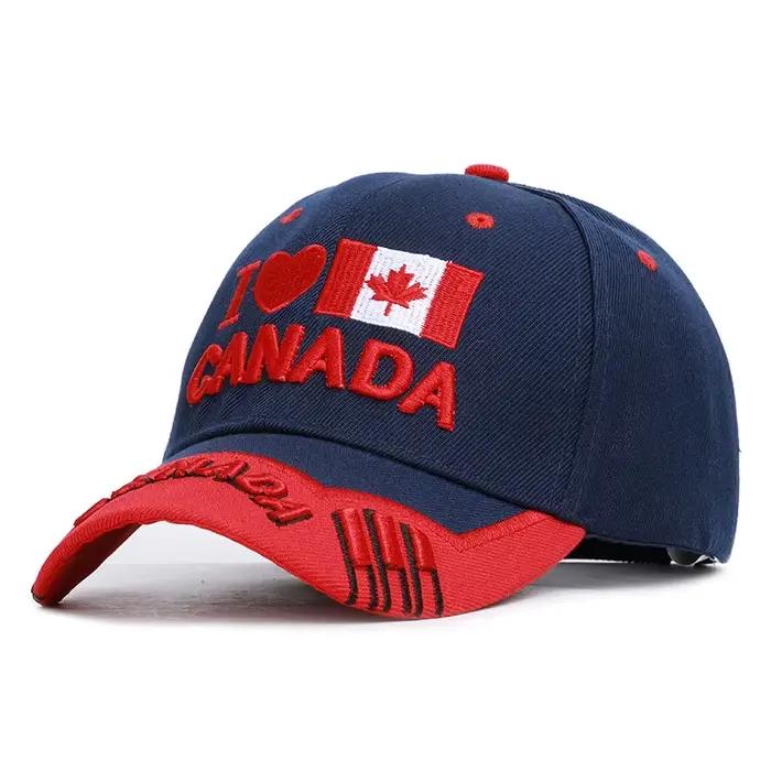 Casquette de baseball brodée Canada Feel pour hommes et femmes