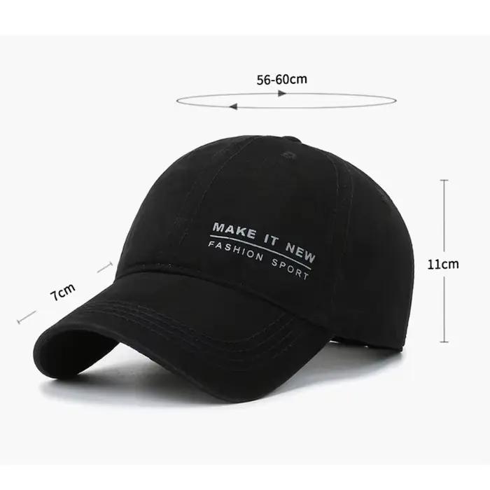 Casquette de baseball à visière brodée