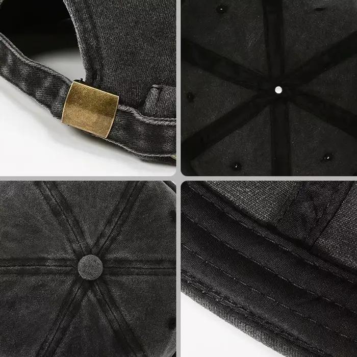Chapeau vintage unisexe coton polyester ajustable pour homme et femme style sport imprimé pour printemps automne décontracté occassions spéciales
