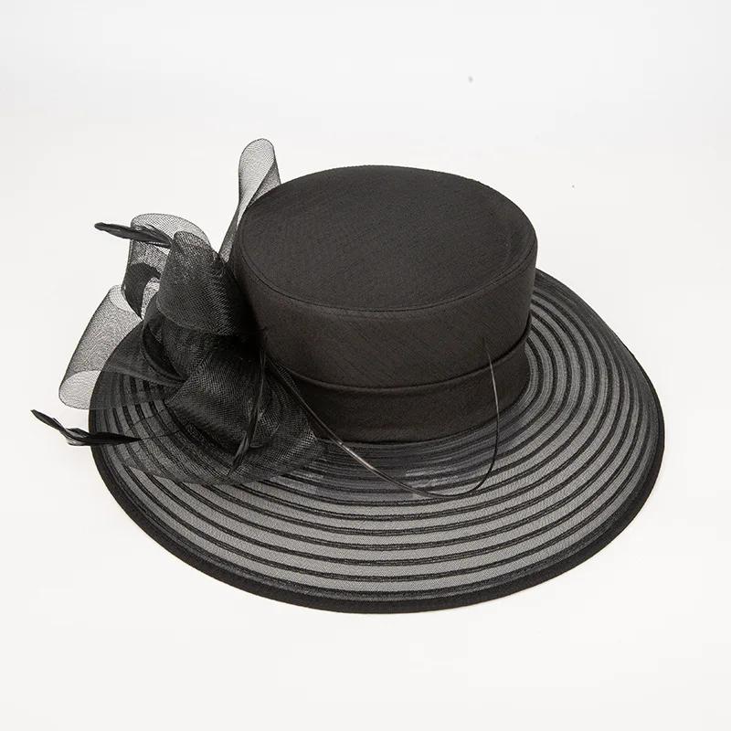 Chapeau de Cocktail en tissu satiné vert, chapeaux de photographie élégants, chaîne, chapeau formel 