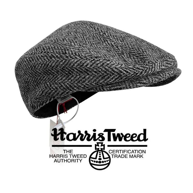 Béret Harris Tweed 100% pure laine |   Chapeau de peintre unisexe de style britannique, plusieurs ta