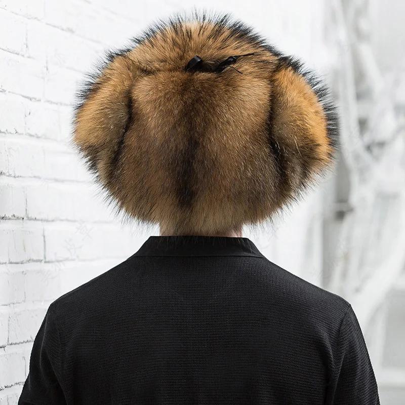 Chapeau en fourrure de couleur naturelle