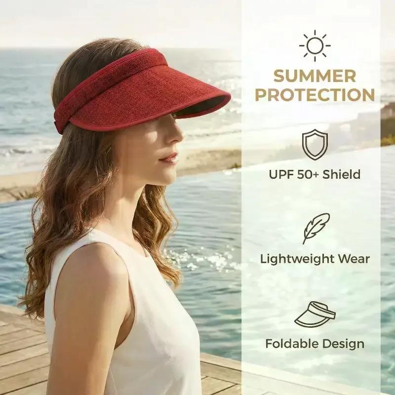 Chapeau de soleil en paille pour femme