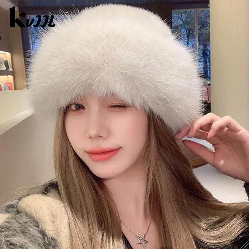 Chapeau mongol en peluche, coupe-vent, chaud, bassin, Protection des oreilles épaisse, chapeau de pêcheur en peluche, nouvelle collection automne et hiver 2025