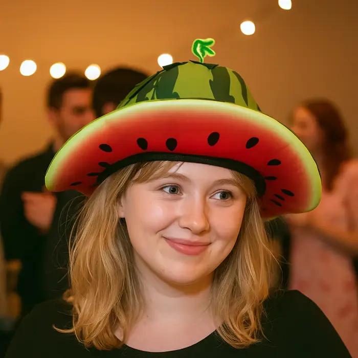 Chapeau de pastèque créatif de dessin animé