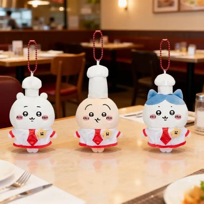 Chapeaux de chef mignons en peluche Nagano Hachiwer Achii Usagi blanc bleu jaune accessoire anime décoratif pour maison et jeux enfants