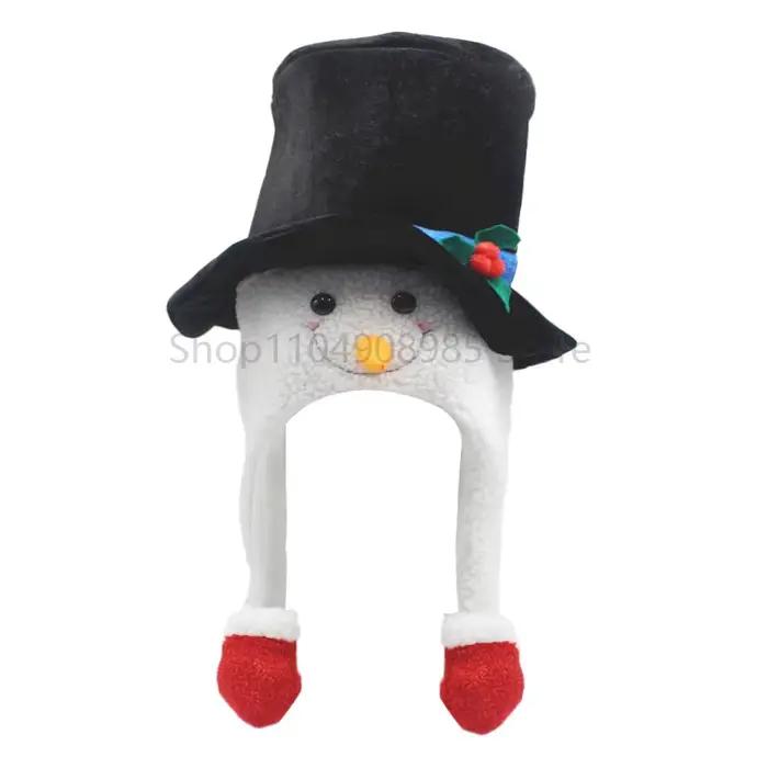 Nouvelles décorations de noël pour femmes, coiffure, bonhomme de neige mignon, chapeau créatif, cade