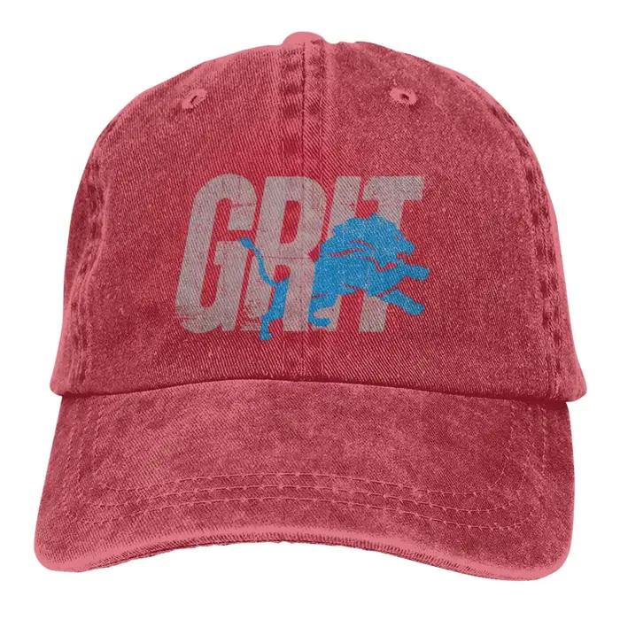 Detroit Grit-Casquette de Baseball Classique pour Homme et Femme, Chapeaux, Protection de Visière, S