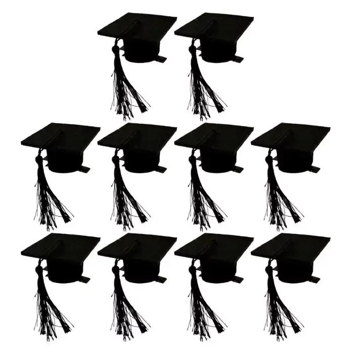 Casquette doctorat en feutres traditionnels 39BB, couvre-chef fête pour le lancement les séances pho