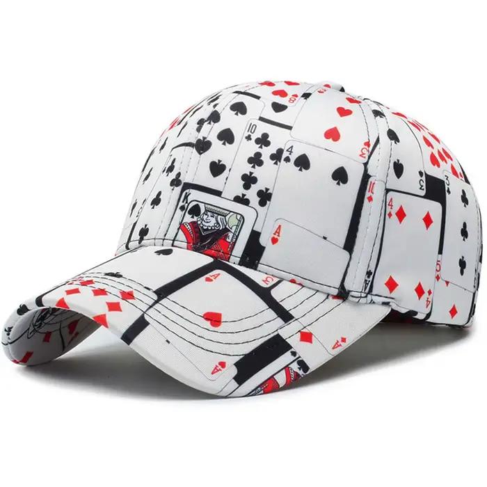 Casquette de baseball blanche FS Brand pour hommes, en coton, style hip-hop, pour femmes, streetwear