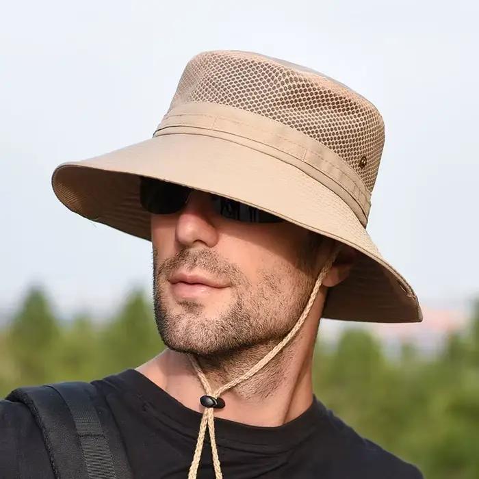 Chapeau de protection solaire d'extérieur pour hommes, chapeaux de soleil ander, pare-soleil d'été,