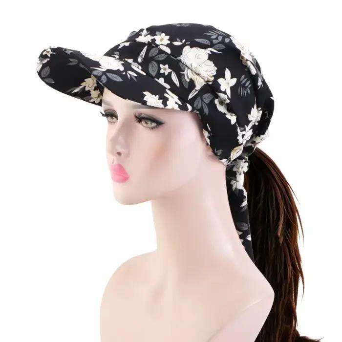 Casquette de baseball vintage tendance avec motif imprimé, chapeaux pare-soleil à visière, turbans r