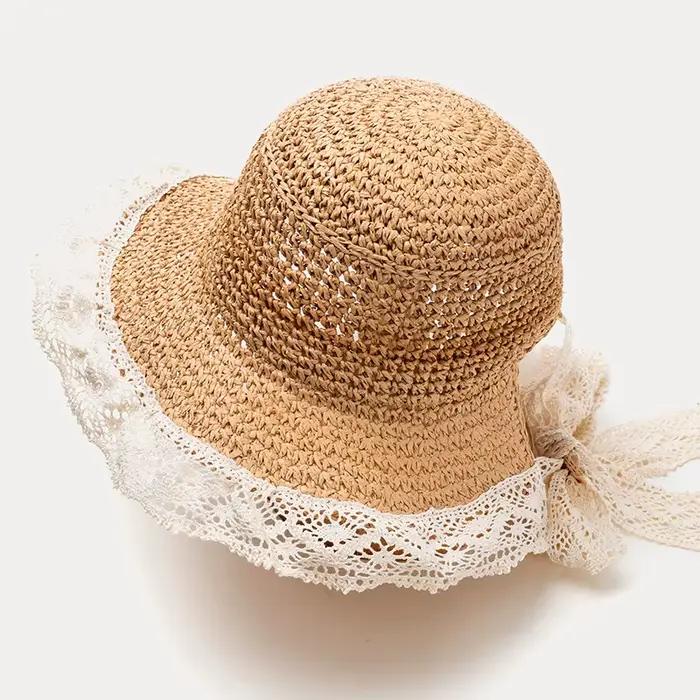 Chapeau de paille pour bébé, idéal pour la plage et les activités de plein air, nouvelle collection