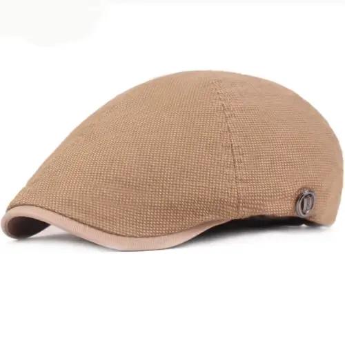 HT2446 Bérets Vintage Hommes Femmes Casquette Chapeau pour Printemps Automne Coton Rétro Béret Chape
