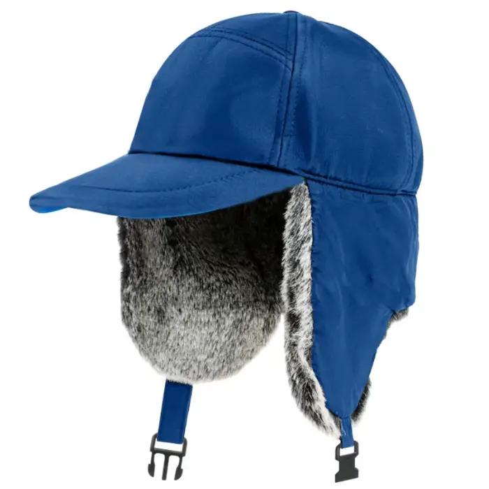 HT4860 chapeau russe hommes femmes imperméable neige Ski earflap casquette épais chaud polaire doubl